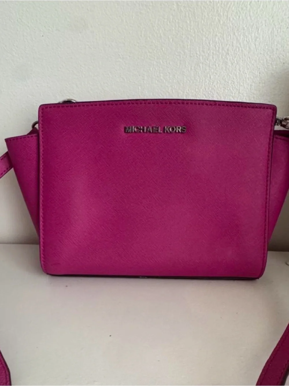 Michael Kors Hot Pink Saffiano Crossbody